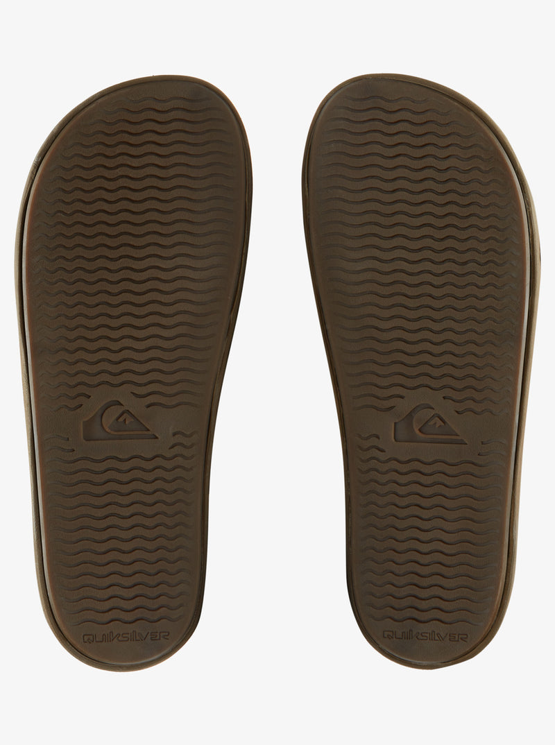 Load image into Gallery viewer, Quiksilver Men&#39;s Rivi Leather Slider Sandals Tan AQYL101256-CSJ1
