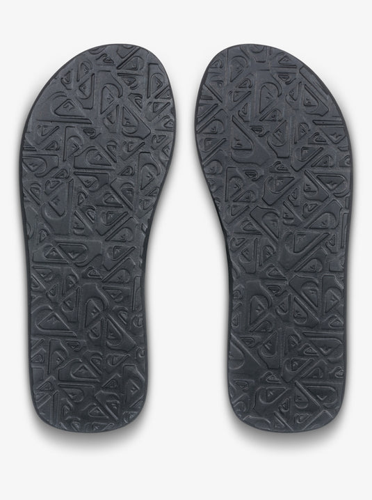 Quiksilver Men's Molokai Layback Flip Flops Black Connect AQYL101339-KVJ8