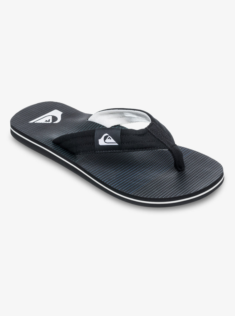 Load image into Gallery viewer, Quiksilver Men&#39;s Molokai Layback Flip Flops Black Connect AQYL101339-KVJ8
