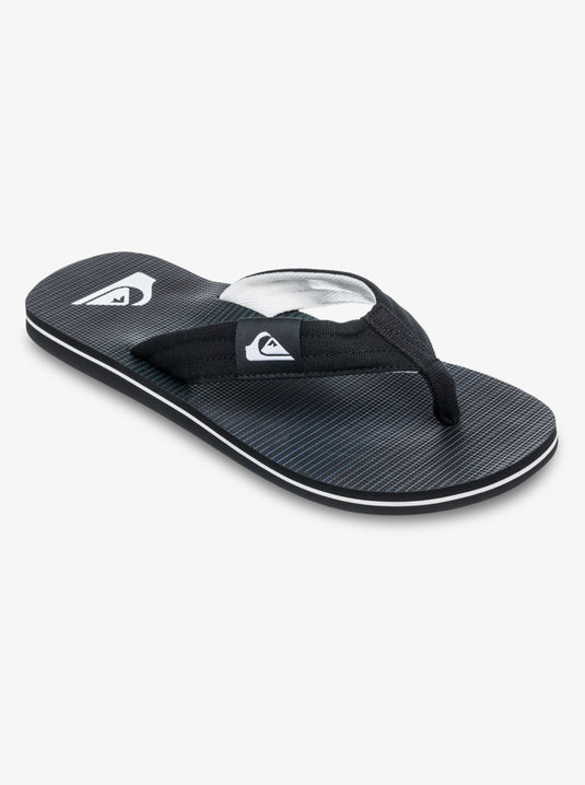 Quiksilver Men's Molokai Layback Flip Flops Black Connect AQYL101339-KVJ8