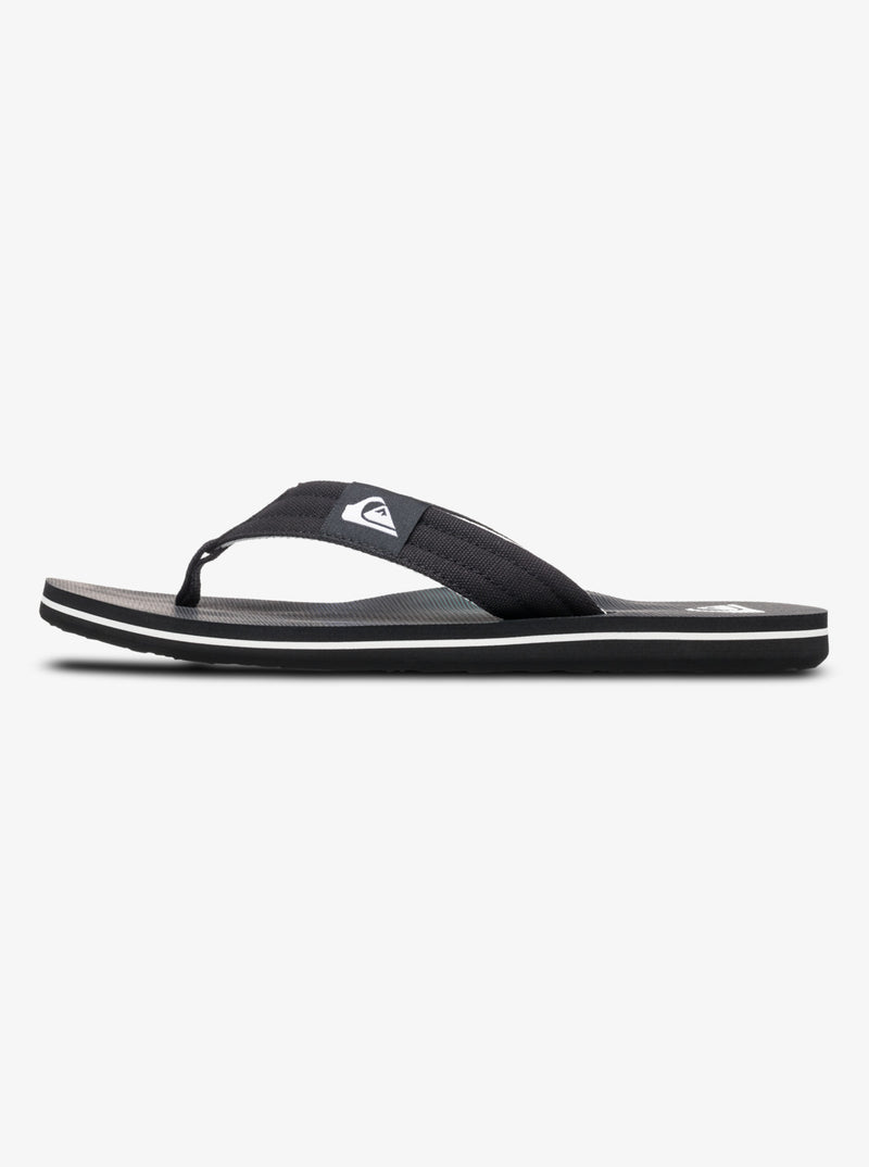 Load image into Gallery viewer, Quiksilver Men&#39;s Molokai Layback Flip Flops Black Connect AQYL101339-KVJ8
