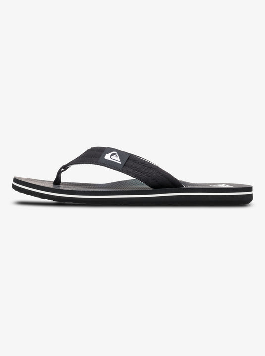 Quiksilver Men's Molokai Layback Flip Flops Black Connect AQYL101339-KVJ8