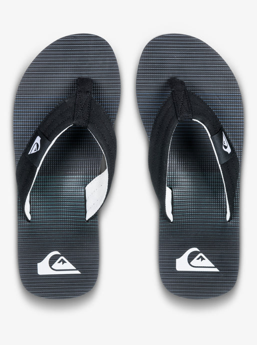 Quiksilver Men's Molokai Layback Flip Flops Black Connect AQYL101339-KVJ8