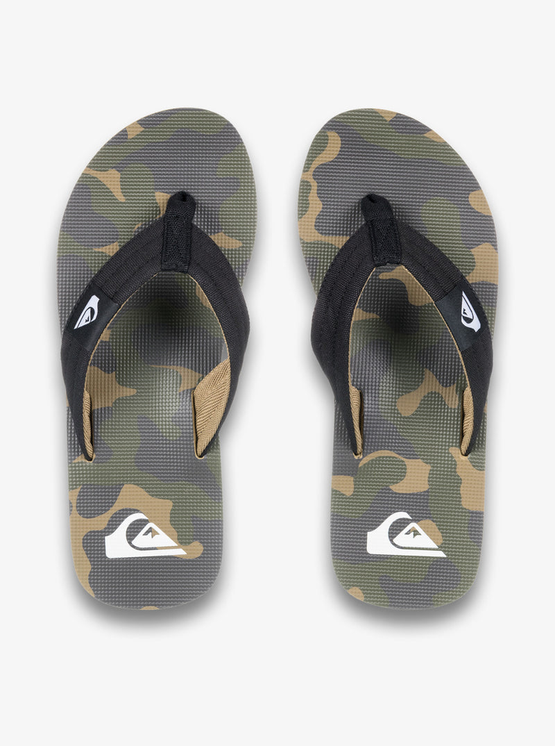 Load image into Gallery viewer, Quiksilver Men&#39;s Molokai Layback Flip Flops Abbey Stone Butancamo AQYL101339-THQ6
