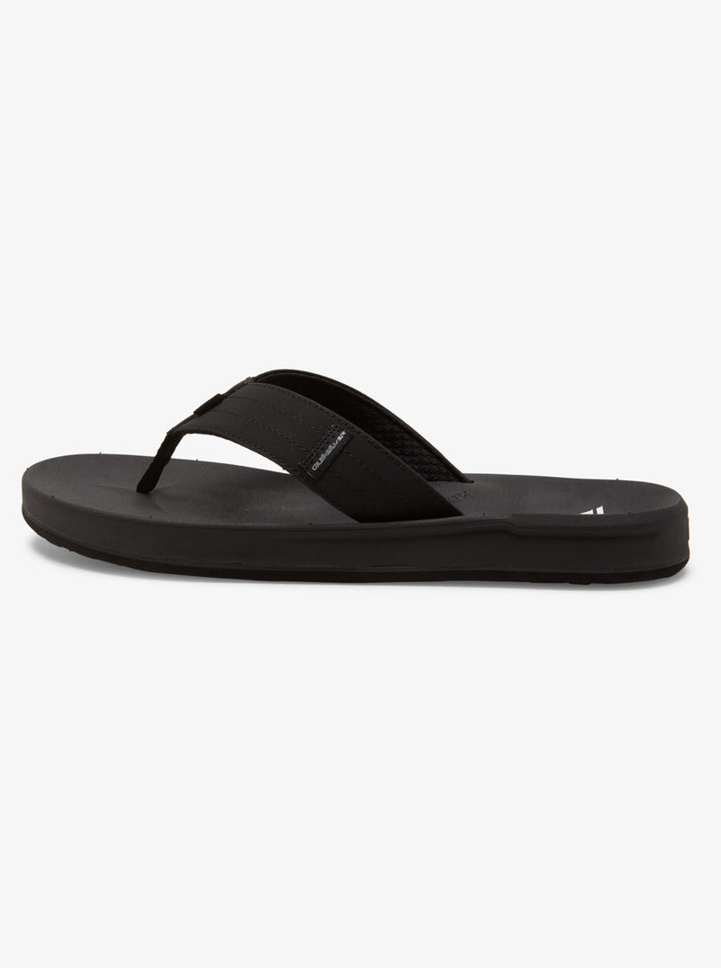 Load image into Gallery viewer, Quiksilver Men&#39;s Rivi Flip-Flops Black AQYL101357-KVJ1
