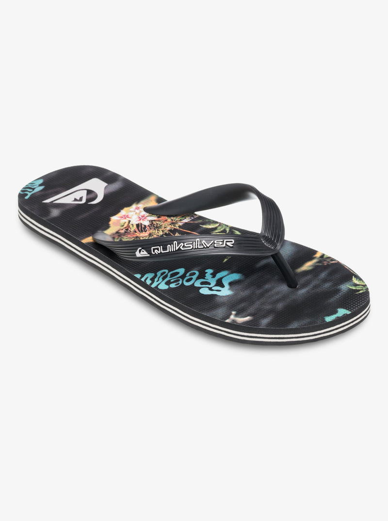 Load image into Gallery viewer, Quiksilver Men&#39;s Molokai Art 25 Flip Flops Black Naturama AQYL101430-KVJ6
