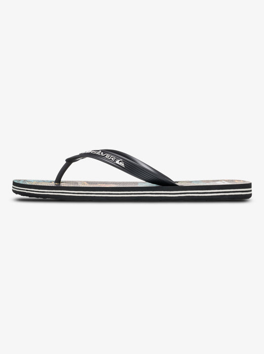 Quiksilver Men's Molokai Art 25 Flip Flops Black Naturama AQYL101430-KVJ6