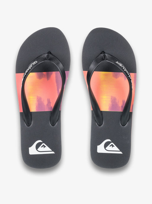 Quiksilver Men's Molokai Stripe 25 Flip Flops Fiery Coral Bloofade AQYL101431-MKZ9