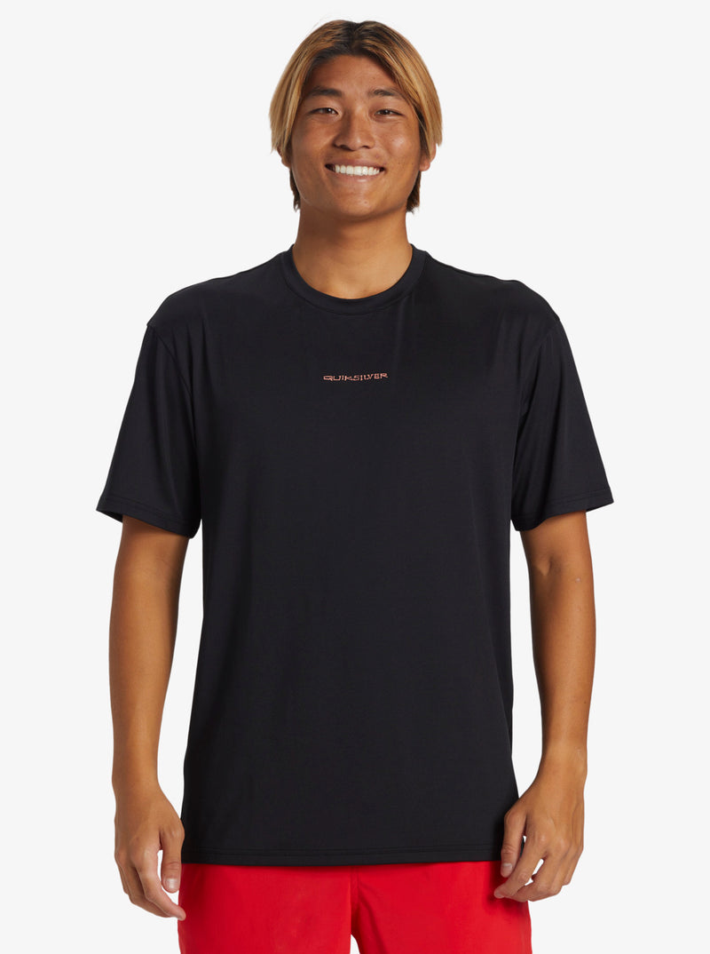 Load image into Gallery viewer, Quiksilver Men&#39;s Everyday Surf UPF 50 T-Shirt Black/White AQYWR03136-XKKW

