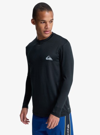 Quiksilver Men's Everyday Surf Long Sleeve UPF50 Lycra T-Shirt Black AQYWR03136-KVJ0