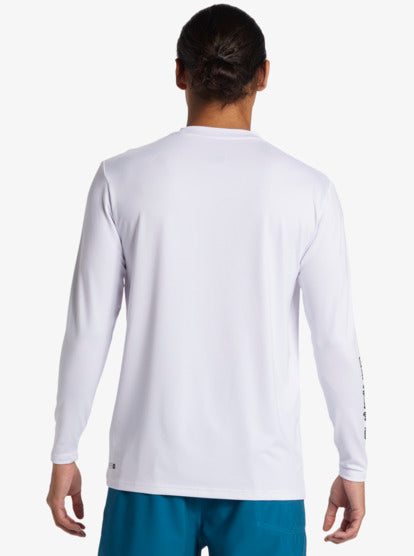 Load image into Gallery viewer, Quiksilver Men's Everyday Surf Long Sleeve UPF50 Lycra T-Shirt White AQYWR03136-WBB0

