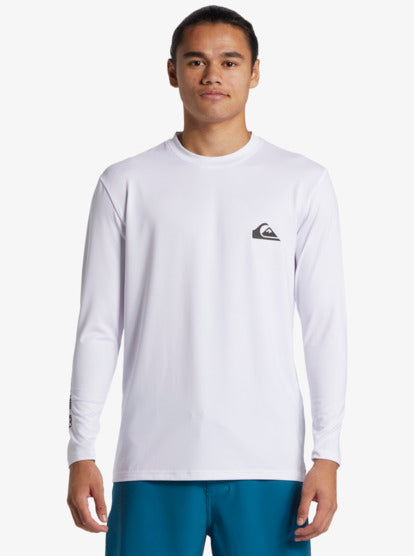 Load image into Gallery viewer, Quiksilver Men's Everyday Surf Long Sleeve UPF50 Lycra T-Shirt White AQYWR03136-WBB0
