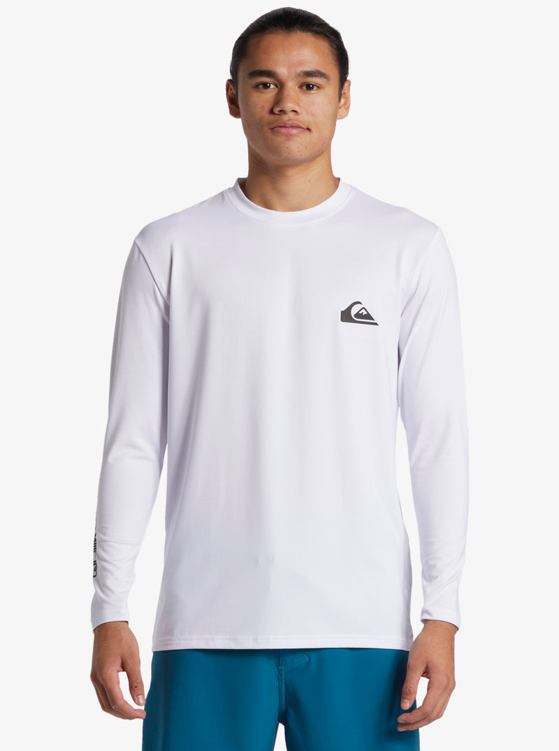 Load image into Gallery viewer, Quiksilver Men&#39;s Everyday Surf Long Sleeve UPF 50 Surf T-Shirt White AQYWR03136-WBB0

