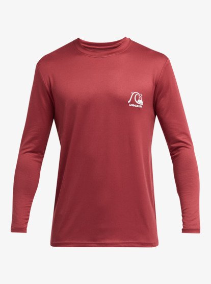 Quiksilver Men's DNA Surf Long Sleeve UPF50 Lycra T-Shirt Burnt Russet AQYWR03139-RQZ0