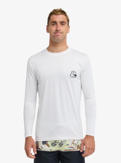 Load image into Gallery viewer, Quiksilver Men's DNA Surf Long Sleeve UPF50 Lycra T-Shirt White AQYWR03139-WBB0

