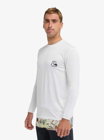 Quiksilver Men's DNA Surf Long Sleeve UPF50 Lycra T-Shirt White AQYWR03139-WBB0