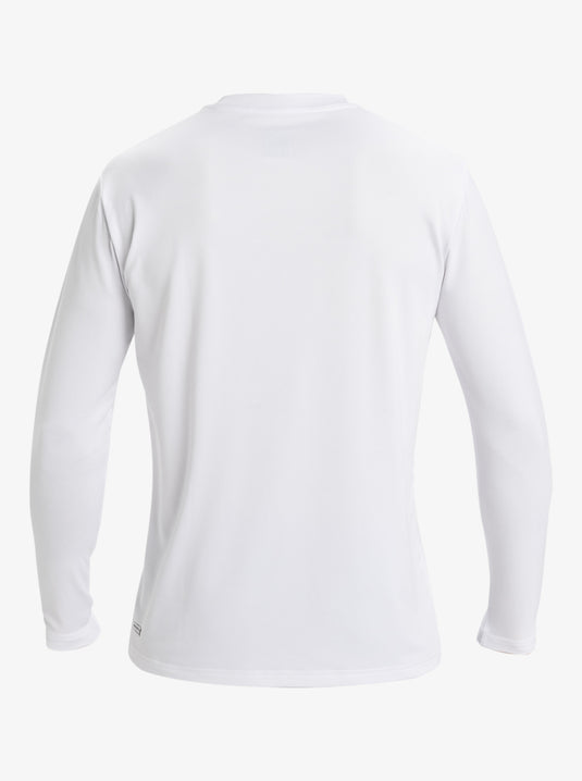 Quiksilver Men's DNA Bubble Logo Long Sleeves UPF 50 Surf T-Shirt White AQYWR03189-WBB0