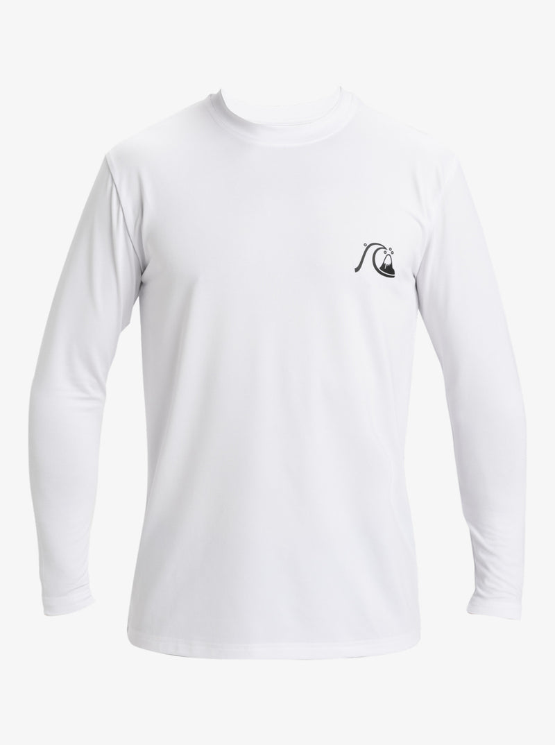 Load image into Gallery viewer, Quiksilver Men&#39;s DNA Bubble Logo Long Sleeves UPF 50 Surf T-Shirt White AQYWR03189-WBB0
