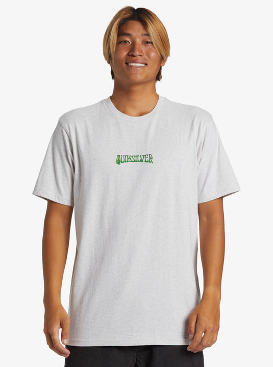 Quiksilver Men's Island Sunrise T-Shirt Snow Heather AQYZT09543-SCVW
