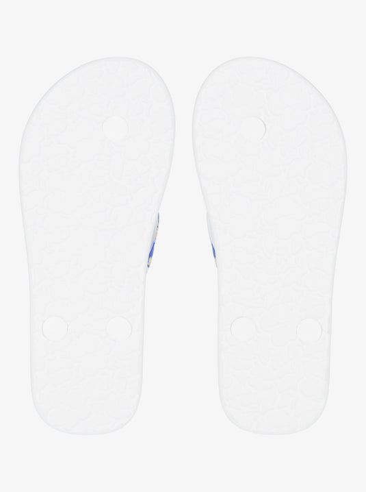 Roxy Kids' Pebbles Flip Flops Dazzling Blue ARGL100264-DZB
