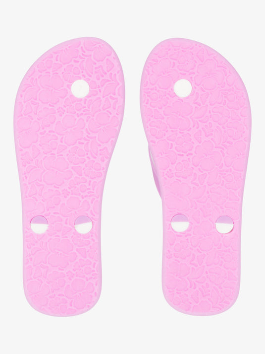 Roxy Kids' Tahiti Flip Flops Pink ARGL100279-PNK
