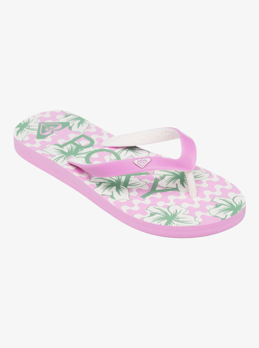 Roxy Kids' Tahiti Flip Flops Pink ARGL100279-PNK