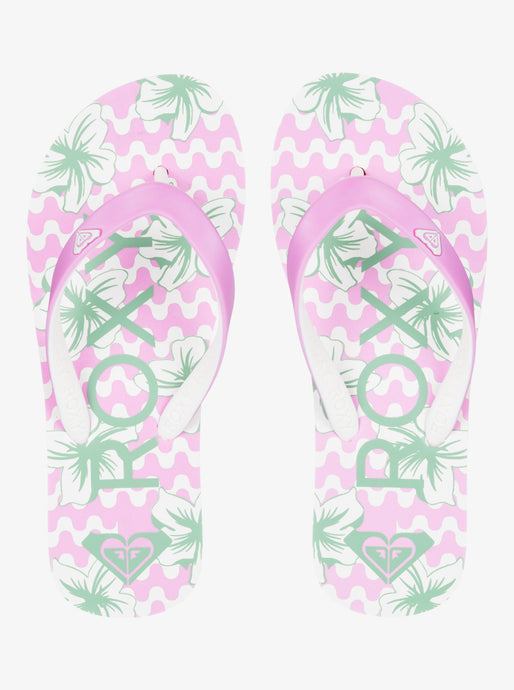 Roxy Kids' Tahiti Flip Flops Pink ARGL100279-PNK