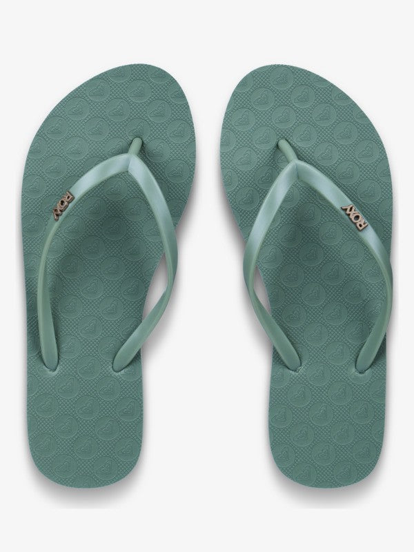 Load image into Gallery viewer, Roxy Women's Viva Iv Flip-Flops Oil Green ARJL100663-OGN
