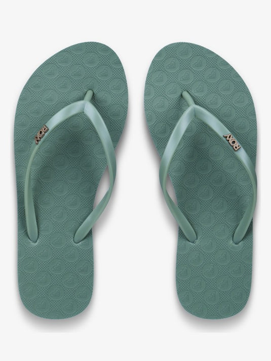 Roxy Women's Viva Iv Flip-Flops Oil Green ARJL100663-OGN