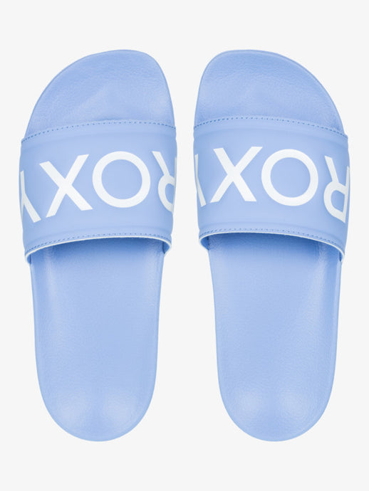 Roxy Slippy Slider Sandals Blue Mist ARJL100679-BM5