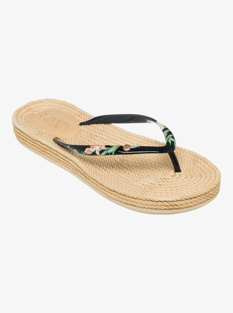 Load image into Gallery viewer, Roxy Women&#39;s South Beach Sandals Black Print ARJL101004-BPT
