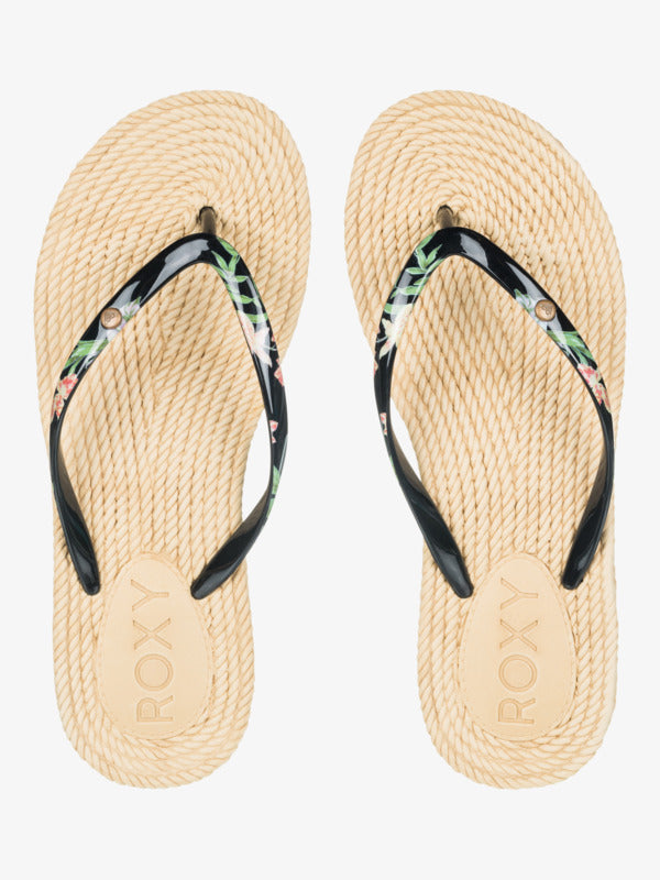 Load image into Gallery viewer, Roxy Women&#39;s South Beach Sandals Black Print ARJL101004-BPT
