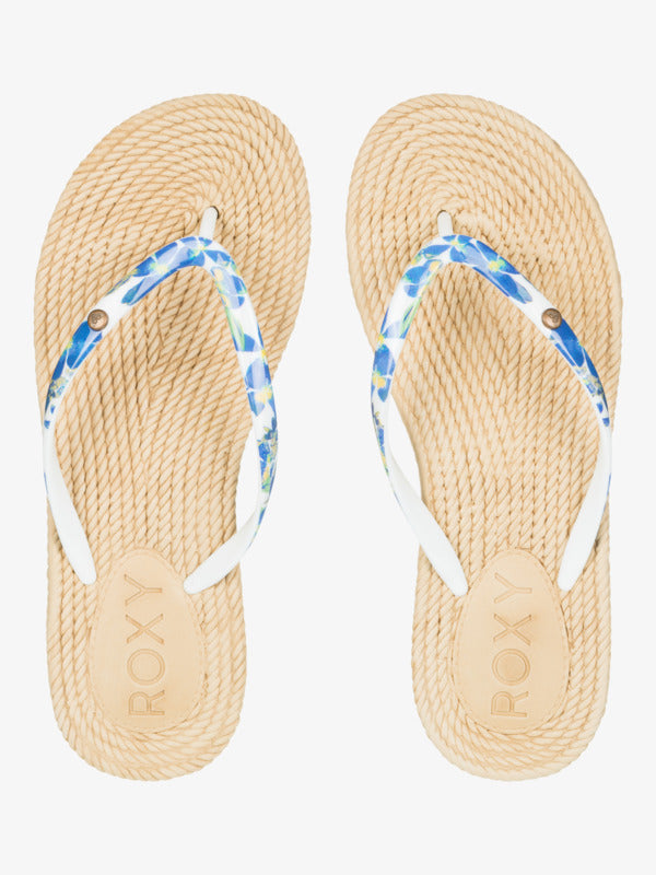 Load image into Gallery viewer, Roxy Women&#39;s South Beach Sandals Moonlight Blue/White ARJL101004-MBW
