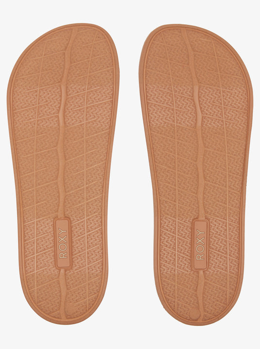 Roxy Women's Slippy Knit Sandals Wheat/Turkish Coffee ARJL101127-TTC