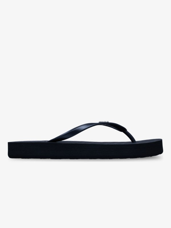 Load image into Gallery viewer, Roxy Women's Viva Higher Platform Flip Flops Black ARJL101134-BLK

