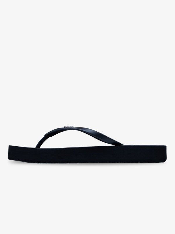Load image into Gallery viewer, Roxy Women's Viva Higher Platform Flip Flops Black ARJL101134-BLK
