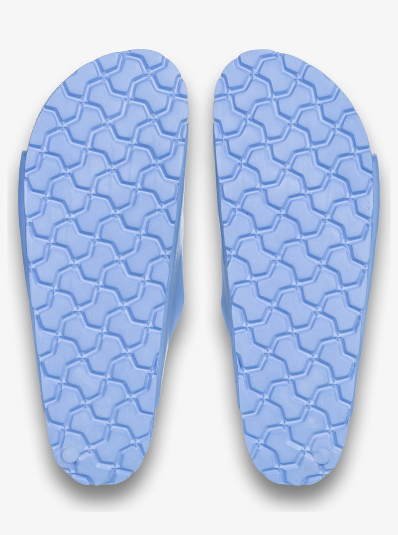 Load image into Gallery viewer, Roxy Women&#39;s Kattie Sliders Blue Mist ARJL101228-BM5
