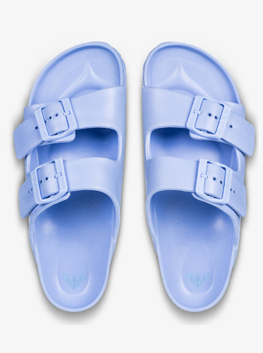 Roxy Women's Kattie Sliders Blue Mist ARJL101228-BM5