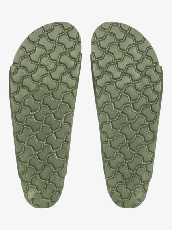 Load image into Gallery viewer, Roxy Women's Kattie Sliders Oil Green ARJL101228-OGN
