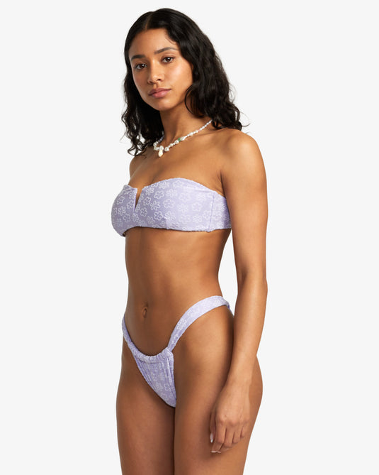 Rvca Women's Delia Moderate Bikini Bottom Iris AVJX400435-IRS