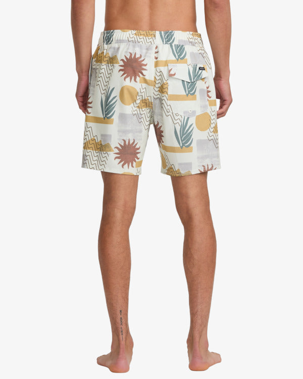 Load image into Gallery viewer, RVCA Men&#39;s Atlas 17&quot; Elastic Swim Shorts Natural AVYBS00293-NAT

