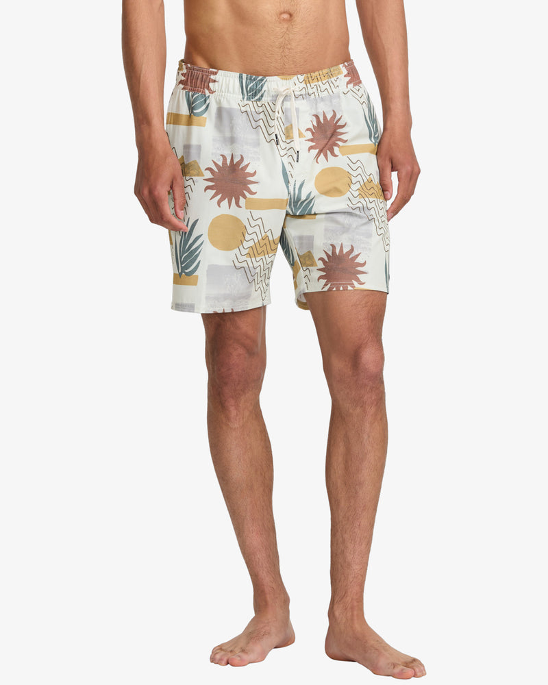 Load image into Gallery viewer, RVCA Men&#39;s Atlas 17&quot; Elastic Swim Shorts Natural AVYBS00293-NAT
