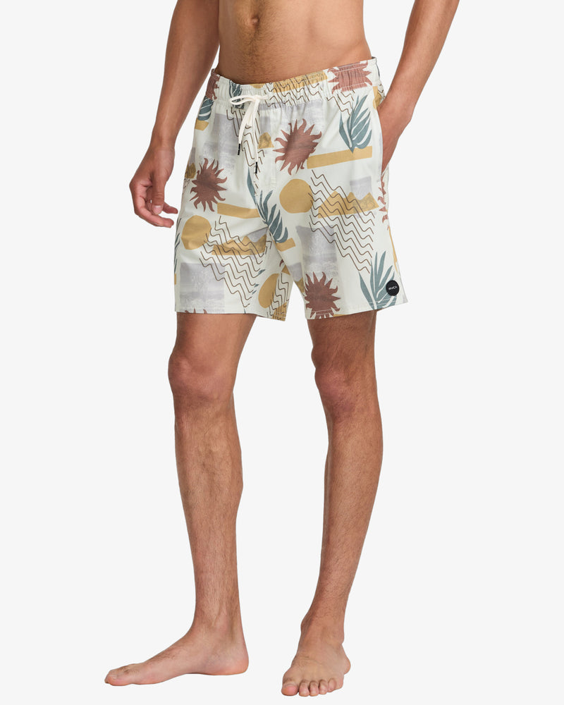 Load image into Gallery viewer, RVCA Men&#39;s Atlas 17&quot; Elastic Swim Shorts Natural AVYBS00293-NAT
