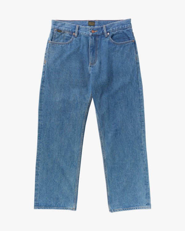 Load image into Gallery viewer, RVCA Men&#39;s Americana Dayshift Demin Pants Blue Collar AVYDP00139_UCL
