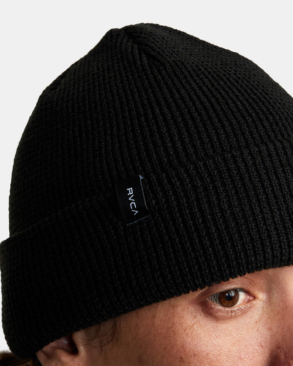 Load image into Gallery viewer, RVCA Dayshift Beanie Black AVYHA00523-BLK
