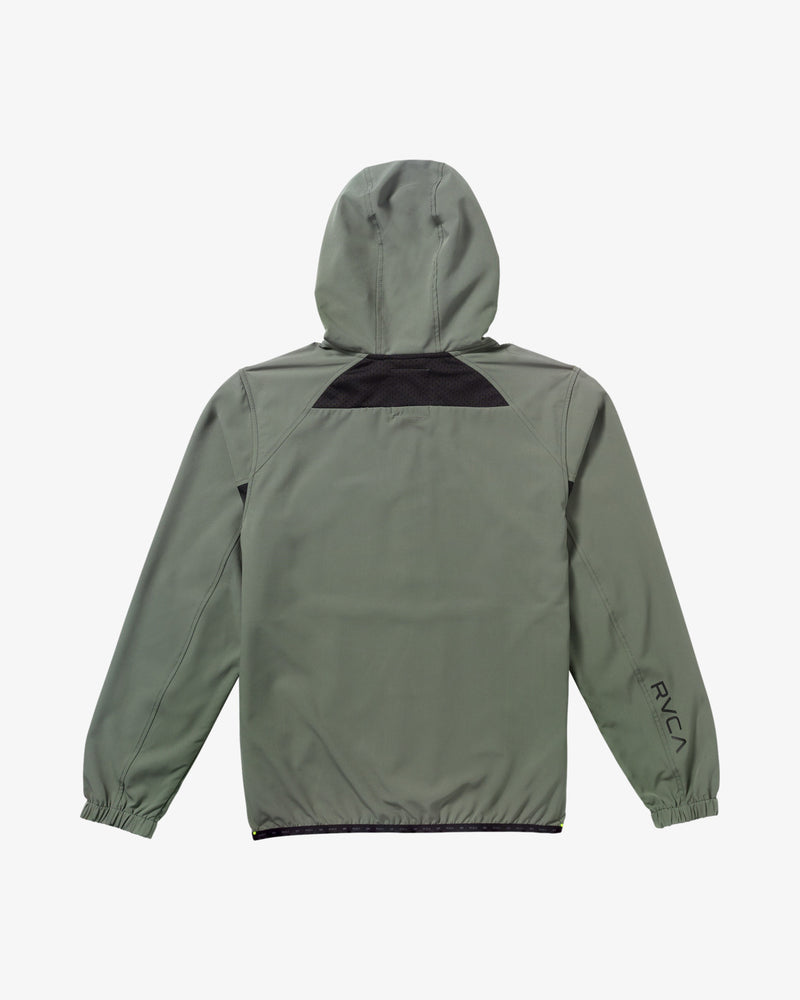Load image into Gallery viewer, RVCA Men&#39;s Yogger Ii Zip Up Hooded Jacket Sage Leaf AVYJK00123_SLE

