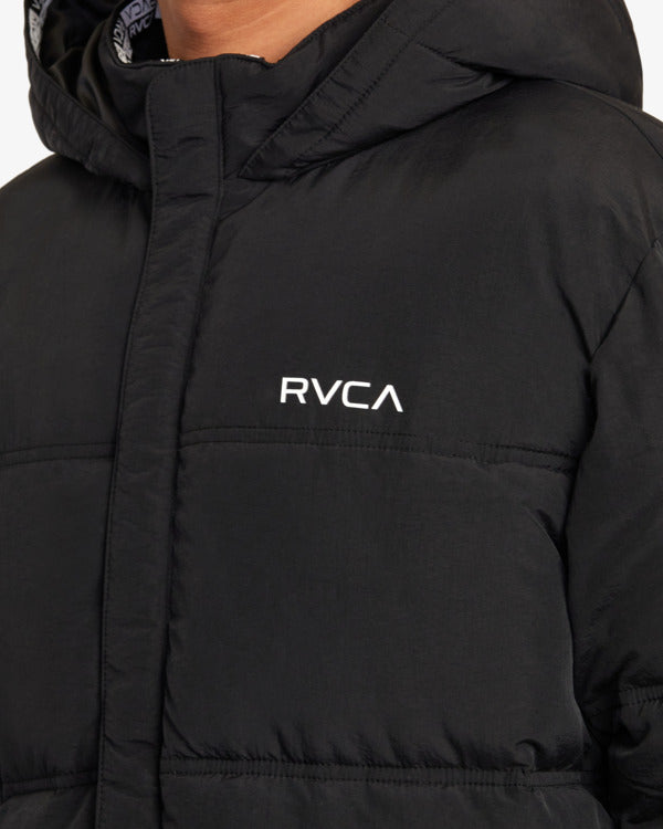 Load image into Gallery viewer, RVCA Balance Puffer Jacket Rvca Black AVYJK00234-RVB
