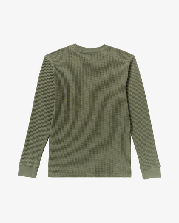 Load image into Gallery viewer, RVCA Day Shift Long Sleeve Thermal Olive AVYKT00104-OLV
