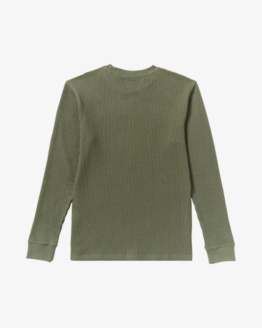 RVCA Day Shift Long Sleeve Thermal Olive AVYKT00104-OLV