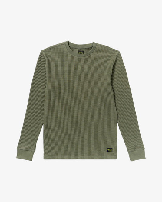 RVCA Day Shift Long Sleeve Thermal Olive AVYKT00104-OLV